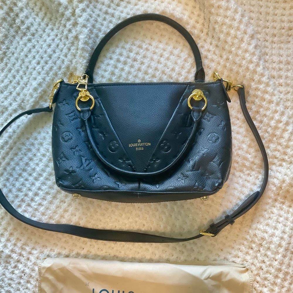 Monogram Black Leather Louis Vuitton Mint condition